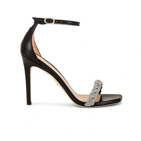 Stuart Weitzman NUDIST GLAM 100 HIGH SHINE Sandal High Heel - Picture 2 of 16
